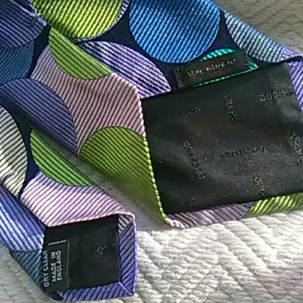 Duchamp London Rare Luxury Trendy Silk Tie - Picture 7 of 7